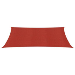 Berkfield Sunshade Sail 160 G/m2 Red 2X4.5 M Hdpe - thumbnail 2
