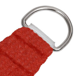 Berkfield Sunshade Sail 160 G/m2 Red 2X4.5 M Hdpe - thumbnail 4