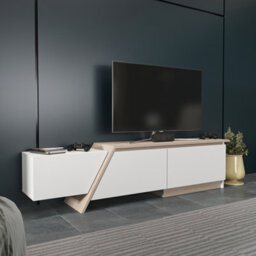 Decorotika Zonas Tv Stand Tv Unit For Tvs Up To 55 Inch White And Cordoba - thumbnail 3