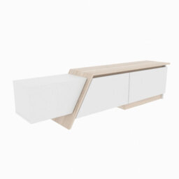 Decorotika Zonas Tv Stand Tv Unit For Tvs Up To 55 Inch White And Cordoba - thumbnail 6