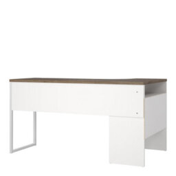 Furniture To Go Function Plus Corner Desk White And Truffle Oak 2 Drawers  (W) 145.1 X (H) 76.8 X (D) 81Cm - thumbnail 5