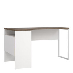 Furniture To Go Function Plus Corner Desk White And Truffle Oak 2 Drawers  (W) 145.1 X (H) 76.8 X (D) 81Cm - thumbnail 4