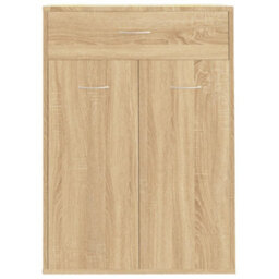 Vidaxl Shoe Cabinet Sonoma Oak 60X35X84 Cm Engineered Wood - thumbnail 6