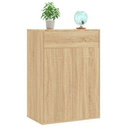 Vidaxl Shoe Cabinet Sonoma Oak 60X35X84 Cm Engineered Wood - thumbnail 5