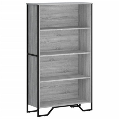 Berkfield Modern Bookcase Grey Sonoma 80X31X137.5 Cm Engineered Wood - image 1