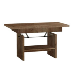 Modern Extendable Coffee Table Janek 116 -156 Cm Pvc Veneer Living Room Table Lefkas - thumbnail 2