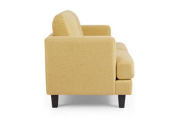 Home Detail Dale 2 Seater Linen Sofa, Mustard Linen Fabric - thumbnail 5