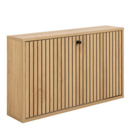 Furniture To Go Albany Shoe Cabinet 1 Flip Down Door In Oak - thumbnail 1