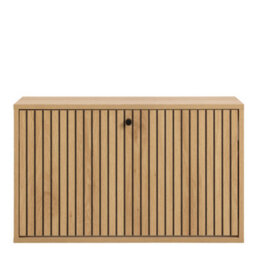 Furniture To Go Albany Shoe Cabinet 1 Flip Down Door In Oak - thumbnail 2