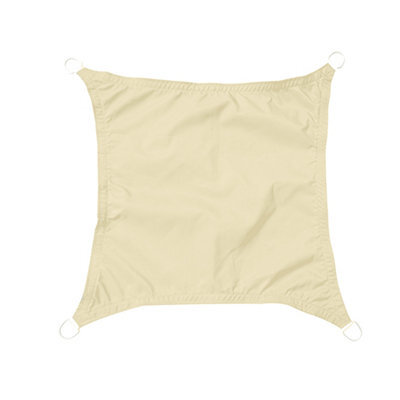 Sundaze 2X2M Square Cream Sun Shade Sail Outdoor Garden Patio Sunscreen Uv Block With Free Rope - image 1