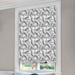 Lister Cartwright Monochrome Palm Leaf Blackout Roller Blinds Easy Fit Child Safety Included (90 X 140 Cm) - thumbnail 2