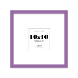 "10X10"" Purple Picture Frame - 10X10"" Square Frame With 7X7"" Mount For 10X10""/7X7"" Pictures Classic Style Room Decor, 1 Pack"