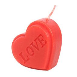 Something Different Love Heart Valentines Day Candle Red One Size