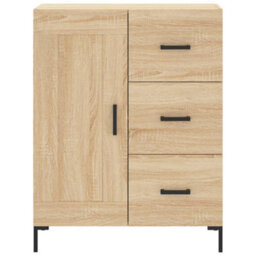 Berkfield Highboard Sonoma Oak 69.5X34X180 Cm Engineered Wood - thumbnail 8