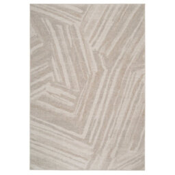 Loomed Greige Abstract Scattered Lined Living Area Rug 160 X 230 - thumbnail 1