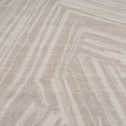 Loomed Greige Abstract Scattered Lined Living Area Rug 160 X 230 - thumbnail 5