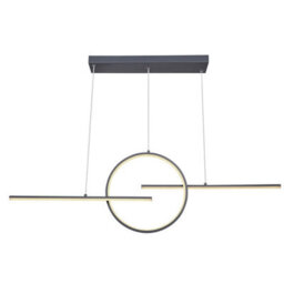 Luminosa Lighting Luminosa Barral Pendant Ceiling Light Graphite 3X Led Dimmable 3000-6000K Remote Control - thumbnail 3