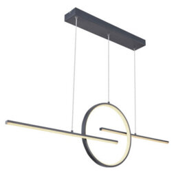 Luminosa Lighting Luminosa Barral Pendant Ceiling Light Graphite 3X Led Dimmable 3000-6000K Remote Control