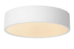 Lucide Unar Modern Flush Ceiling Light 20Cm - Led Dim. - 1X12W 2700K - 3 Stepdim - White - thumbnail 1