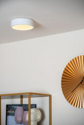 Lucide Unar Modern Flush Ceiling Light 20Cm - Led Dim. - 1X12W 2700K - 3 Stepdim - White - thumbnail 4