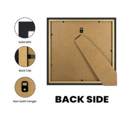 "AK Frames 5X5"" Black  Poster Frame - Modern Picture Frame For Wall Art, Prints And Photos - Durable And Stylish Display Frame" - thumbnail 2