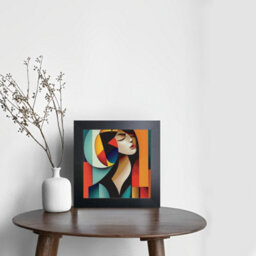 "AK Frames 5X5"" Black  Poster Frame - Modern Picture Frame For Wall Art, Prints And Photos - Durable And Stylish Display Frame" - thumbnail 4
