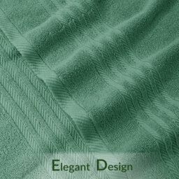 Casabella Towels 3 Pack Bath Sheets Large Bath Towel 80X140 Cm 100% Zero-Twist Cotton Highly Absorbent Towels Seafoam - thumbnail 4