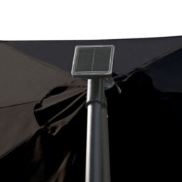 Sundaze 3M Blue Hanging Banana Cantilever Parasol Umbrella With Led Lights, Base Weights & Cover - thumbnail 4