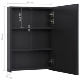 Berkfield Led Bathroom Mirror Cabinet 50X13X70 Cm - thumbnail 9