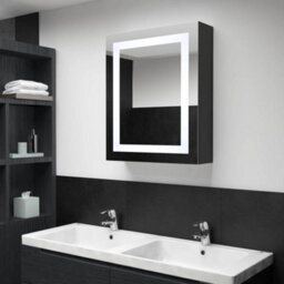 Berkfield Led Bathroom Mirror Cabinet 50X13X70 Cm - thumbnail 1