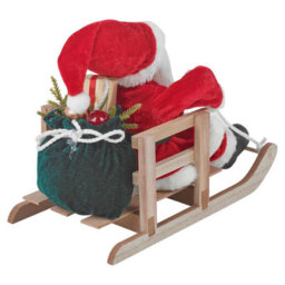 Urbn-Living Urbnliving Santa Wooden Sleigh With Gifts - Christmas Freestanding Ornament - thumbnail 4