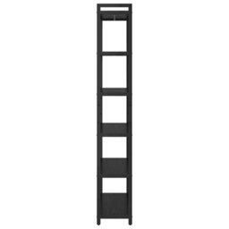 Berkfield Modern Bookcase Black Oak 80 X 30 X 188 Cm Engineered Wood - thumbnail 6