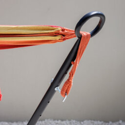 Primrose Black Steel Hammock Stand With Carry Bag Included - thumbnail 4