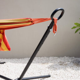 Primrose Black Steel Hammock Stand With Carry Bag Included - thumbnail 2