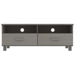 Berkfield Tv Cabinet Light Grey 106X40X40 Cm Solid Wood Pine - thumbnail 3