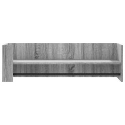 Berkfield Wall Shelf Grey Sonoma 100X35X30.5 Cm Engineered Wood - thumbnail 4