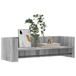 Berkfield Wall Shelf Grey Sonoma 100X35X30.5 Cm Engineered Wood - thumbnail 3