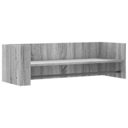 Berkfield Wall Shelf Grey Sonoma 100X35X30.5 Cm Engineered Wood - thumbnail 2