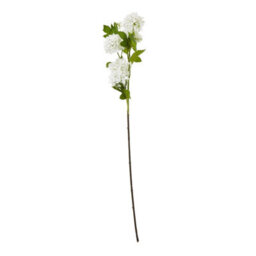 Hill Interiors Snowball Viburnum Artificial Flower Spray Cream (77Cm) - thumbnail 2