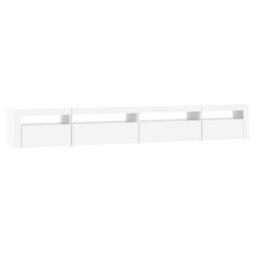 Berkfield Tv Cabinet With Led Lights White 270X35X40 Cm - thumbnail 7