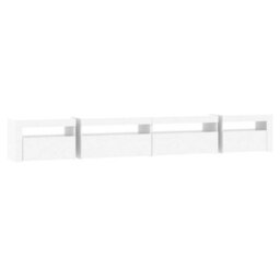 Berkfield Tv Cabinet With Led Lights White 270X35X40 Cm - thumbnail 8