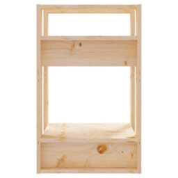Berkfield Book Cabinet/room Divider 41X35X57 Cm Solid Wood Pine - thumbnail 4