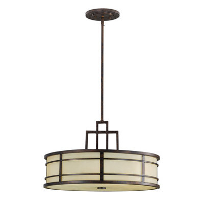 Elstead Fusion 3 Light Ceiling Pendant Bronze, E27