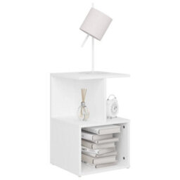 Berkfield Bedside Cabinets 2 Pcs White 35X35X55 Cm Engineered Wood - thumbnail 3
