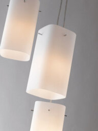 Luminosa Lighting Luminosa Square 3 Light Cluster Pendant Ceiling Light White 25X25X23Cm - thumbnail 2