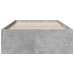 Berkfield Bed Frame With Drawers Without Mattress Concrete Grey 75X190 Cm Small Single - thumbnail 4