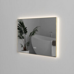 Durovin Bathrooms Wall Mounted Illuminated Led Bathroom Rectangular Mirror Touch Sensitive Switch And Anti Fog 400 X 600mm - thumbnail 4