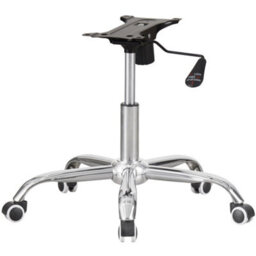 Chrome Office Chair Refurbishment Refurb Kit - Base Castor Wheels Gas Lift Lever - thumbnail 1