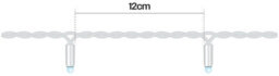 Eagle Connect Led String Lights White Rubber Warm White 25M - thumbnail 3