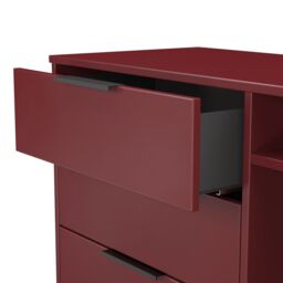 Marsala Ready Assembled Matt Red Tv Unit & 3 Drawers, (H)68.3Cm X (W)96.8Cm X (D)39.2Cm - thumbnail 4